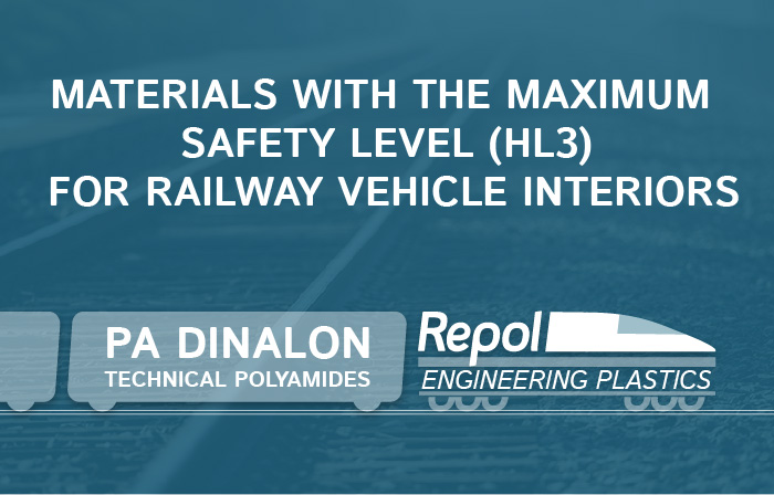 REPOL DEVELOPS NEW MATERIALS WITH THE MAXIMUM SAFETY LEVEL (HL3) FOR RAILWAY VEHICLE INTERIORS
